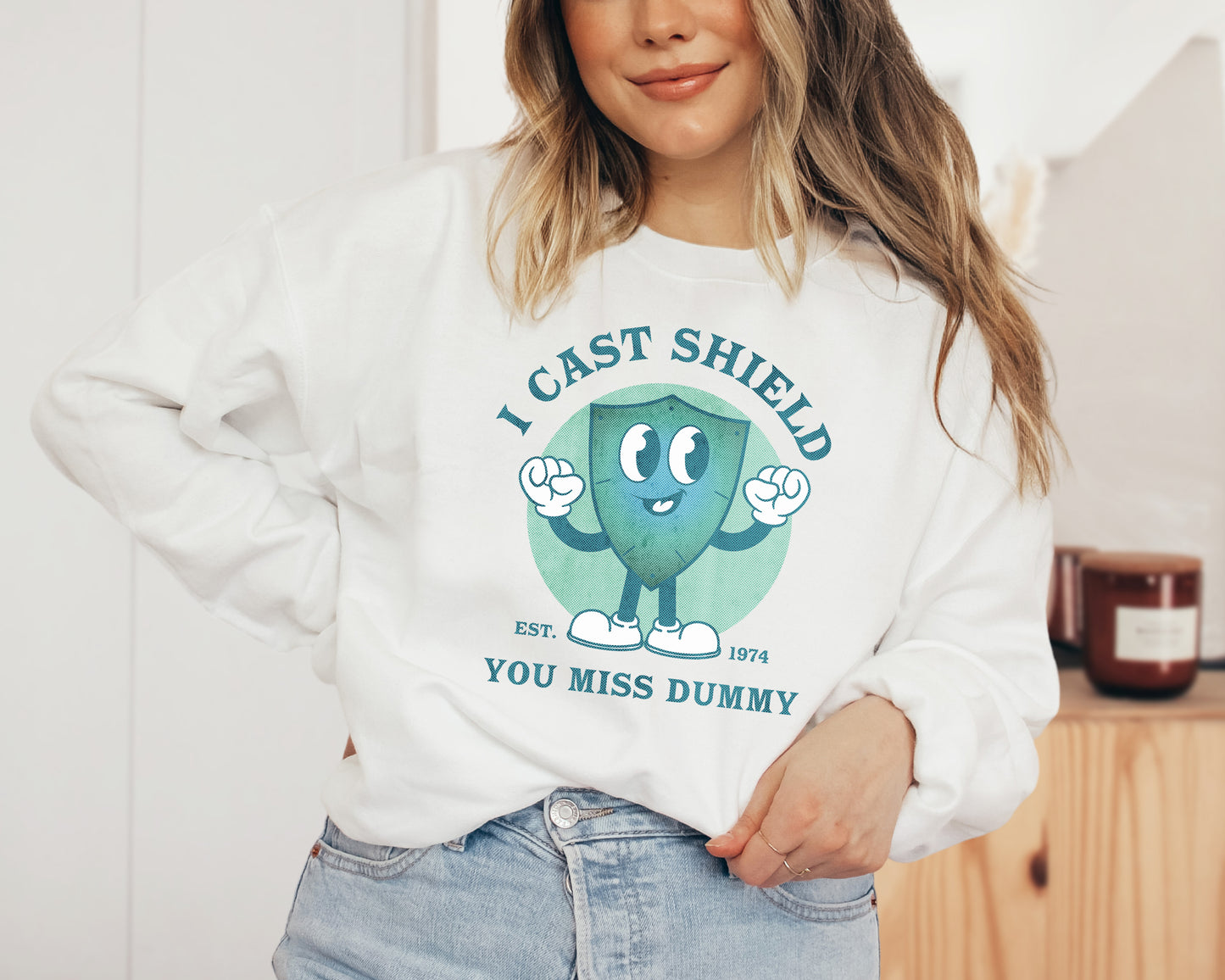 I Cast Shield - Unisex Heavy Blend™ Crewneck Sweatshirt