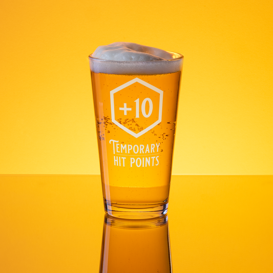+10 Temporary Hit Points - Shaker Pint Glass